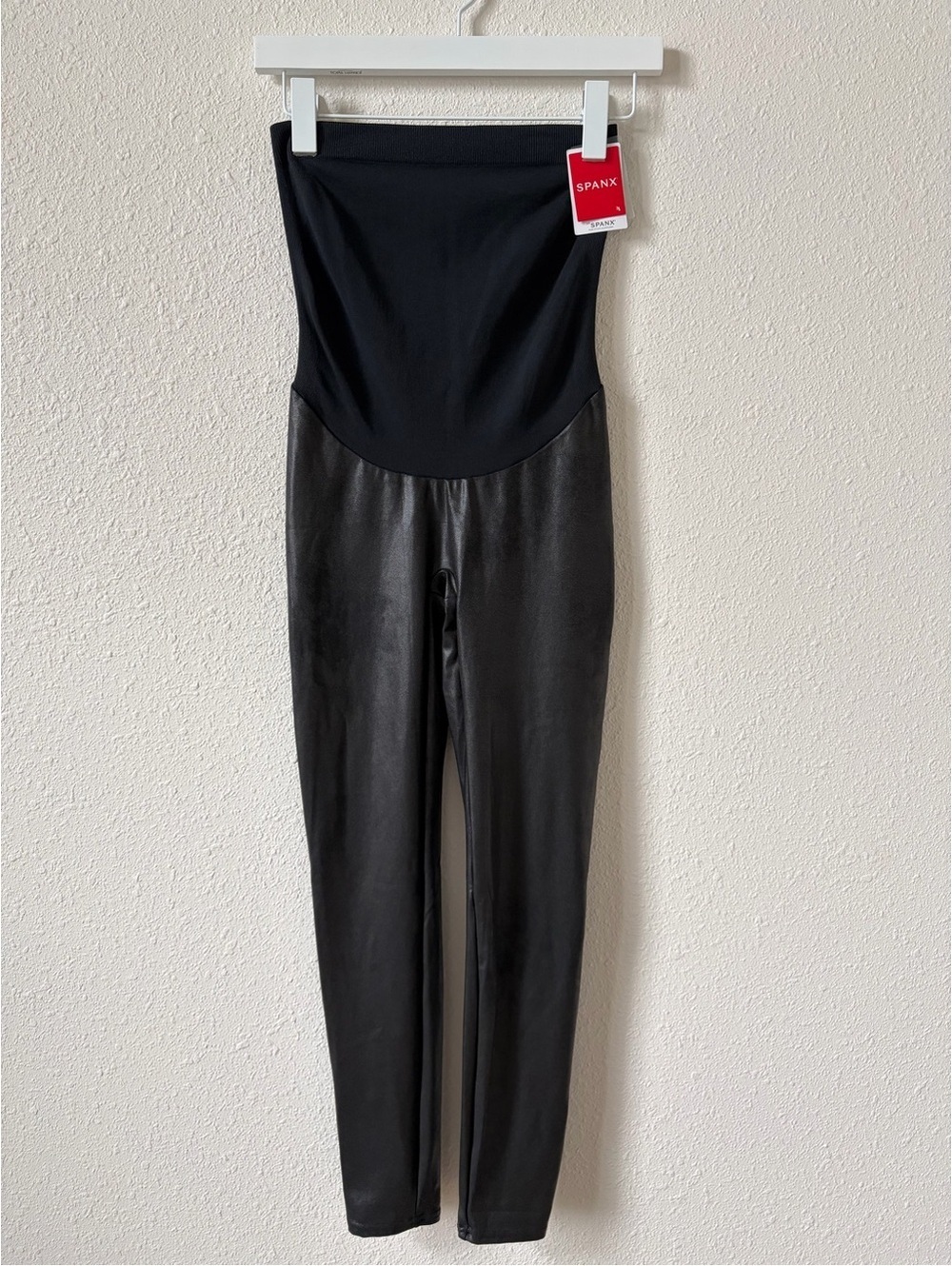 Spanx Mama Maternity Faux Leather Leggings Size Large NWT Going Out Party